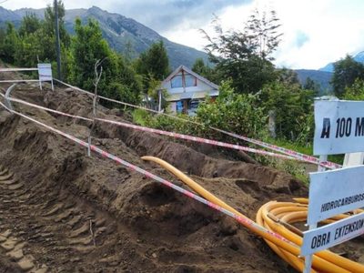 Finalizaron las obras de una red de gas que abastecerá a 210 usuarios de Villa Traful