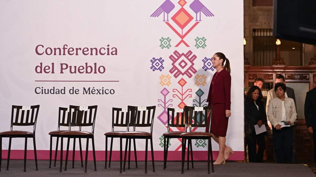 Claudia Sheinbaum en la conferencia mañanera