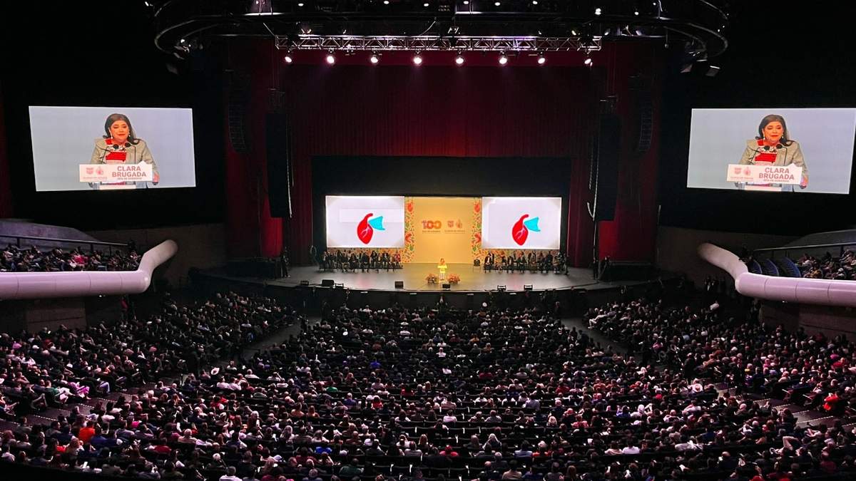 El informe de Clara Brugada en el Auditorio Nacional