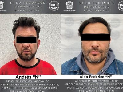 Detienen a dos colaboradores del exalcalde de Toluca Raymundo “N”, señalado por secuestro exprés