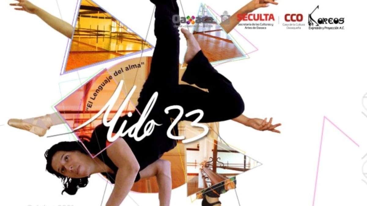 Cartel de la Muestra Internacional de Danza Oaxaca (Mido)