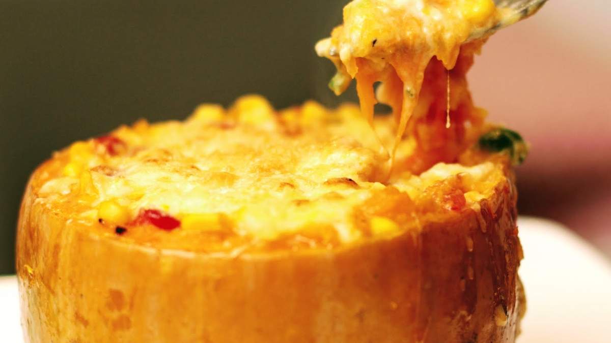 Calabaza gratinada. Fuente: (X)