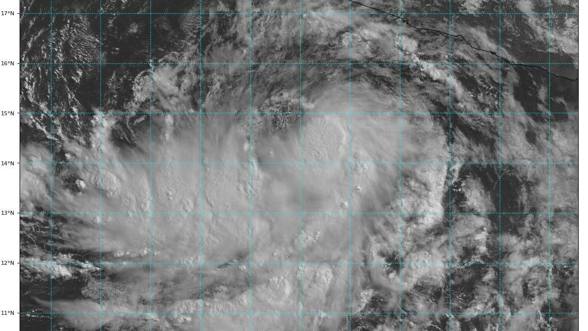 Formación de la tormenta Blas