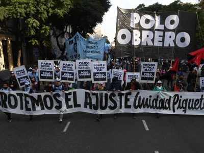 Unión Piquetera lanzó una movilización y acampe para mañana en la 9 de julio