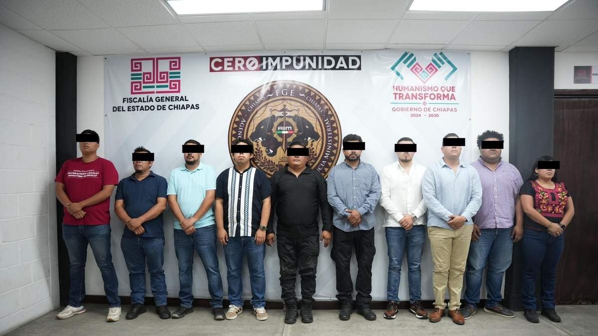 Detienen a 10 servidores públicos de la Fiscalía de Chiapas tras difundirse un video en el que se observa la tortura de una persona