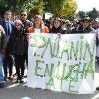 Gloria Ruiz brindó su apoyo a los trabajadores despedidos en el Parque Nacional Lanin