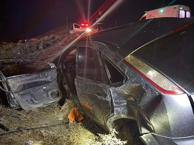 Volcó un gendarme en la Ruta 40 y está grave, internado en Neuquén