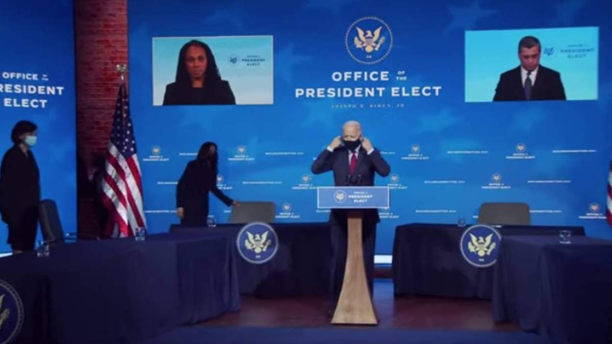 El presidente electo, en la conferencia