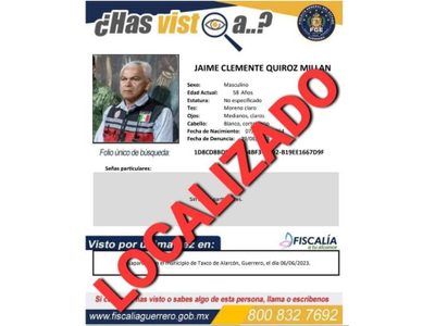 Hallan golpeado y enfermo al director de Protección Civil de Taxco desaparecido hace un mes