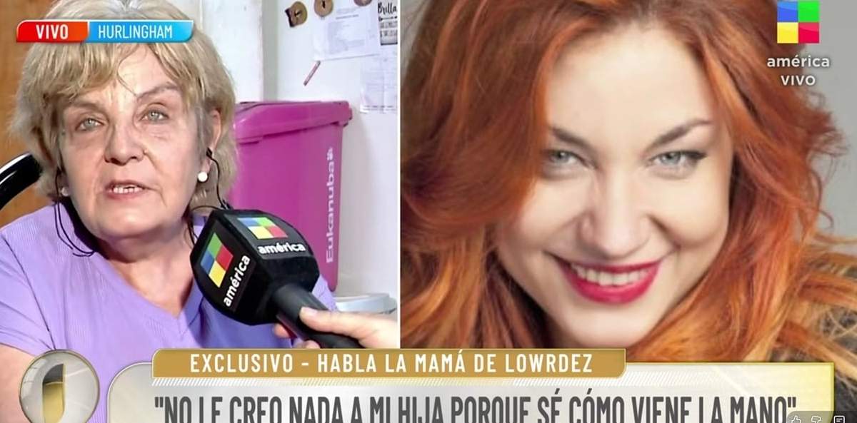 La mamá de Lowrdez habló de la detención de su pareja.