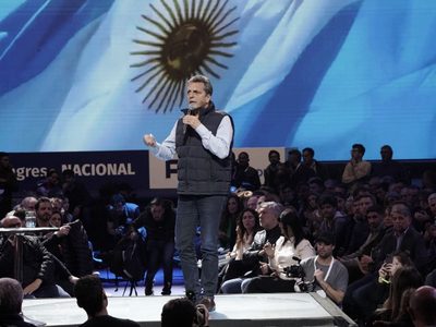 Sergio Massa dio el discurso final de la Mesa Nacional del Frente Renovador antes de las PASO