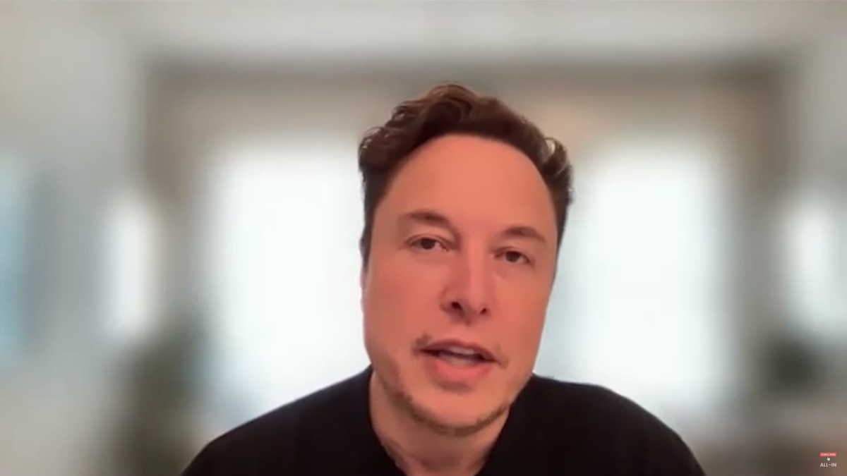 Elon Musk durante su videoparticipación en la conferencia en Miami
