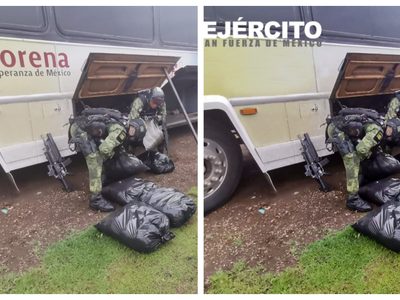 Polemizan por supuesta edición de Sedena para "borrar" a Morena de un decomiso de droga