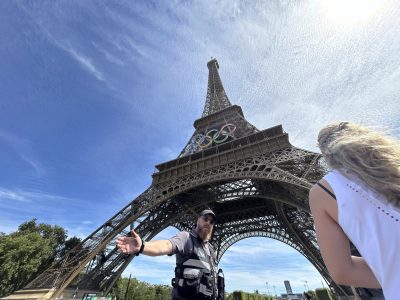 Se evacuó la Torre Eiffel debido a un escalador desconocido justo antes de la ceremonia de clausura