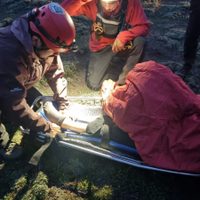 Rescataron a una turista que se accidentó practicando senderismo en el Parque Nacional Lanín