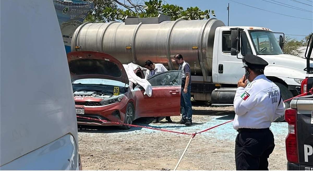 Vehículo donde viajaba la víctima