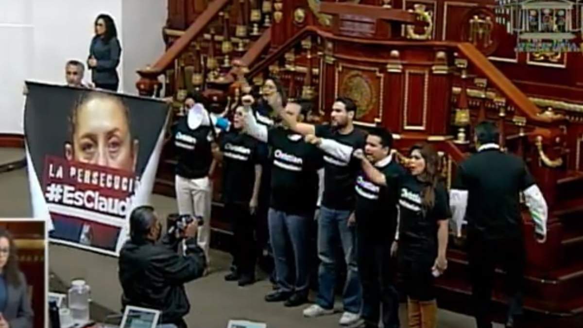La protesta en el Congreso de la CDMX