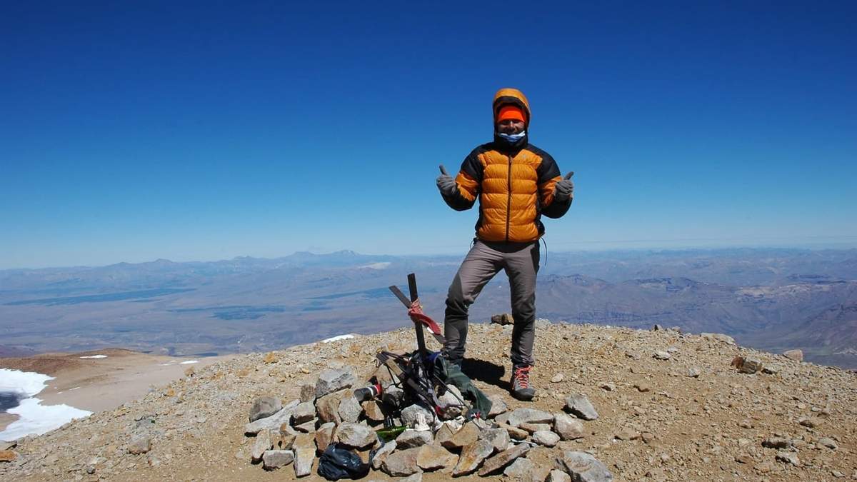 Luca Rosso y su pasión por las montañas argentinas. Fuente: (Twitter)