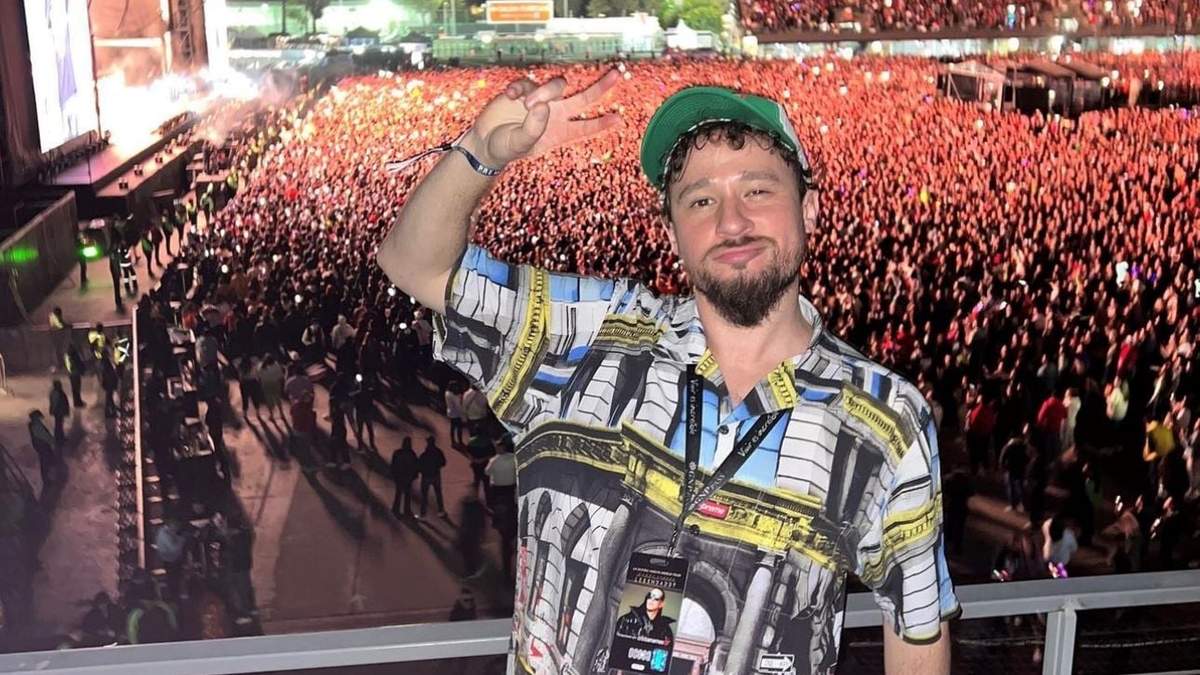 El influencer, ya cuando pudo entrar al concierto