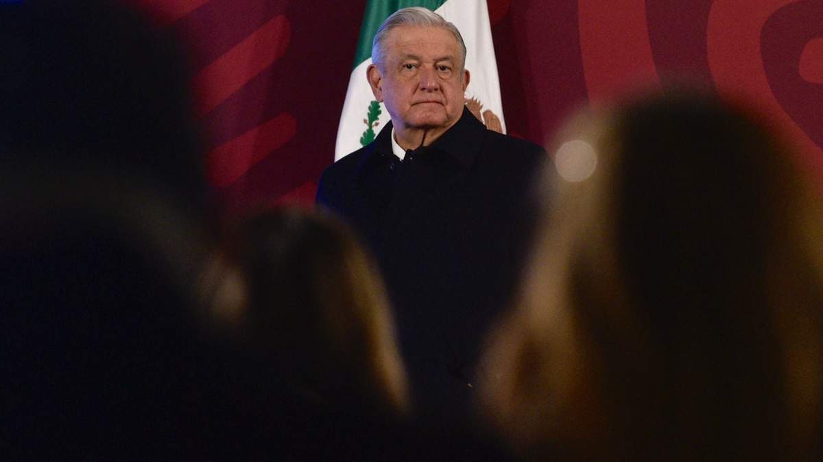 El presidente López Obrador en Palacio Nacional