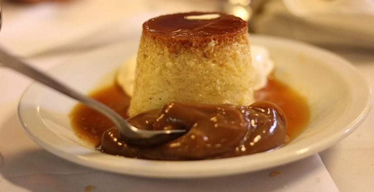 Flan de coco. Fuente: (El Cordillerano)