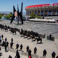 Despliegan operativo en el Estadio Banorte previo al partido México vs. Portugal (Fotogalería)