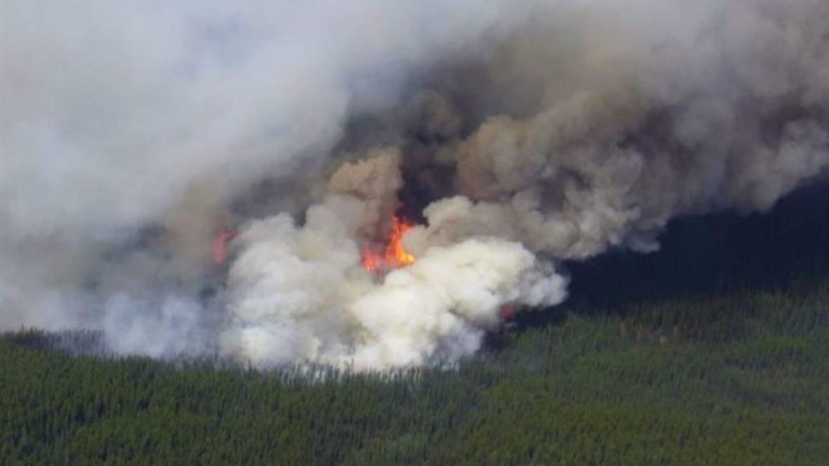 Incendio forestal en Yukón