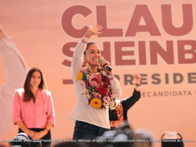 Sheinbaum critica a Xóchitl Gálvez por incluir a sus hijos en su equipo de campaña
