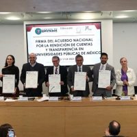 Universidades públicas firman acuerdo nacional para rendición de cuentas y transparencia