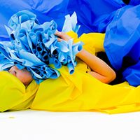 "La cabeza en azul": danza, plástica, coreografía...