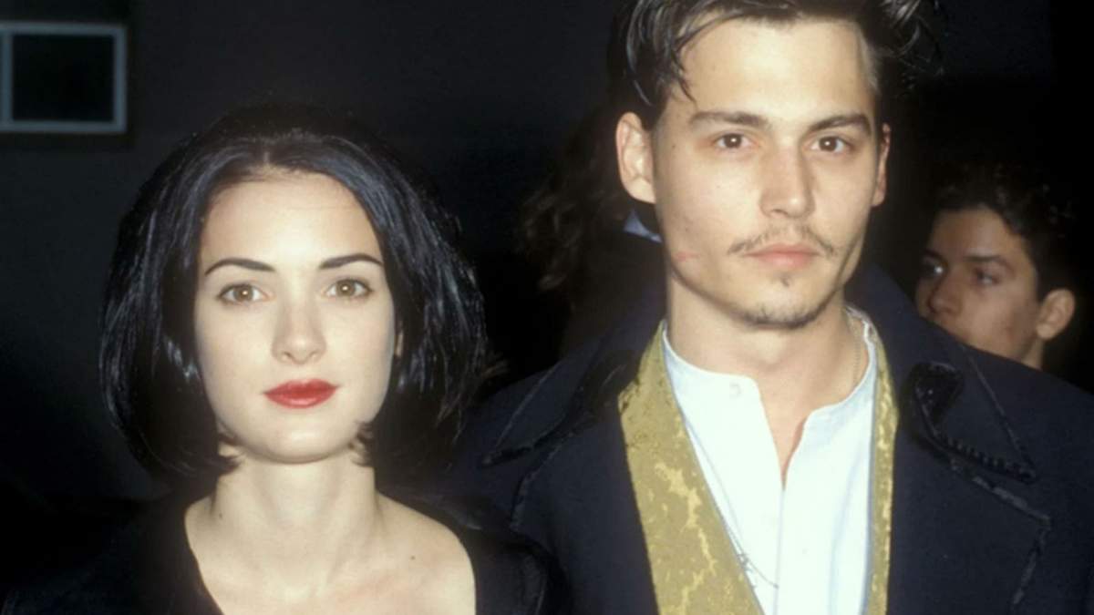 Winona Ryder y Johnny Depp. Fuente: (Instagram)