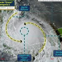 El huracán "Grace" ya es categoría 2; tocará tierra en el norte de Veracruz
