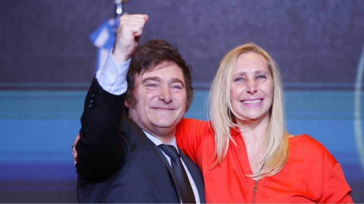 Los libertarios Javier y Karina Milei.