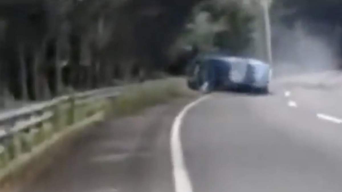 El accidente quedó grabado en video