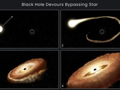 El telescopio Hubble capta un agujero negro devorando una estrella (Video)