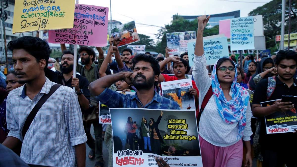 Enfrentamientos en la capital de India. Fuente: (Twitter)