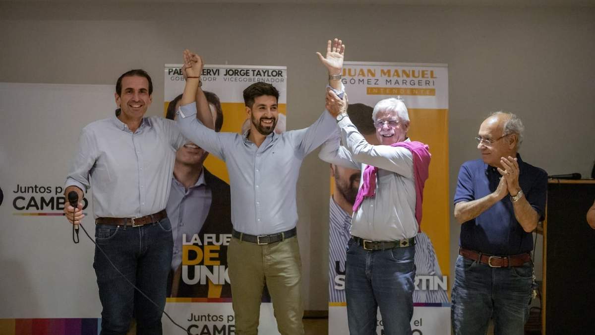 Pablo Cervi, Juan Manuel Gómez Margeri y Jorge Taylor. Fuente: (Twitter)