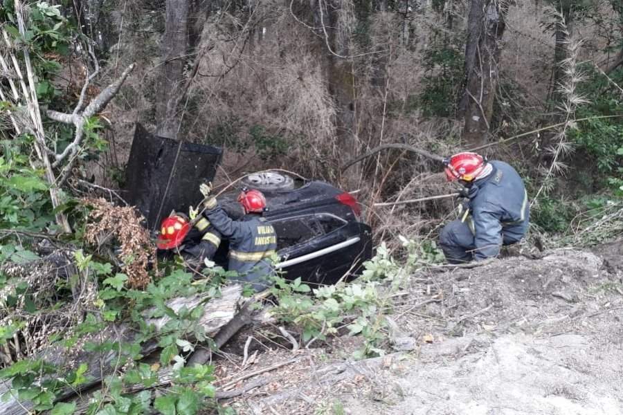 Accidente en Villa La Angostura Fuente: (Facebook)