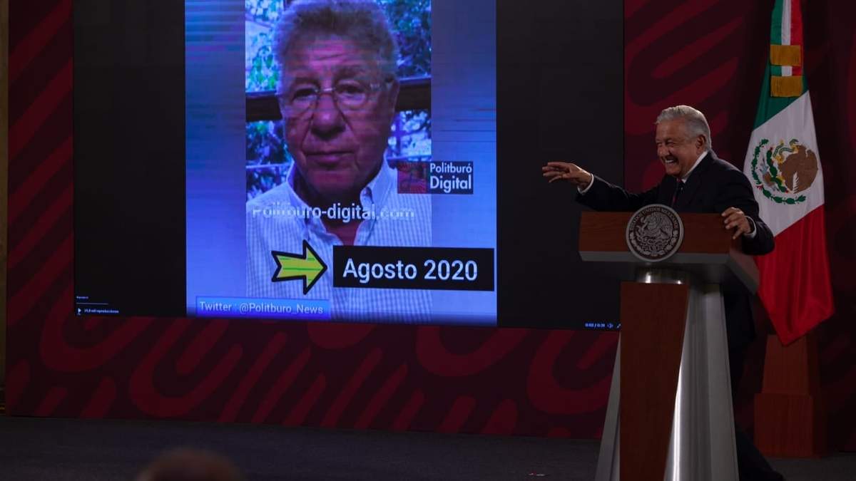 El presidente López Obrador presentó videos de Alazraki de 2020 y de este año