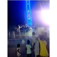 Al menos 50 heridos en brutal accidente en parque de diversiones en la India (video)