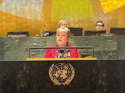 Desde EU, la canciller Alicia Bárcena presume detención y extradición de Ovidio Guzmán