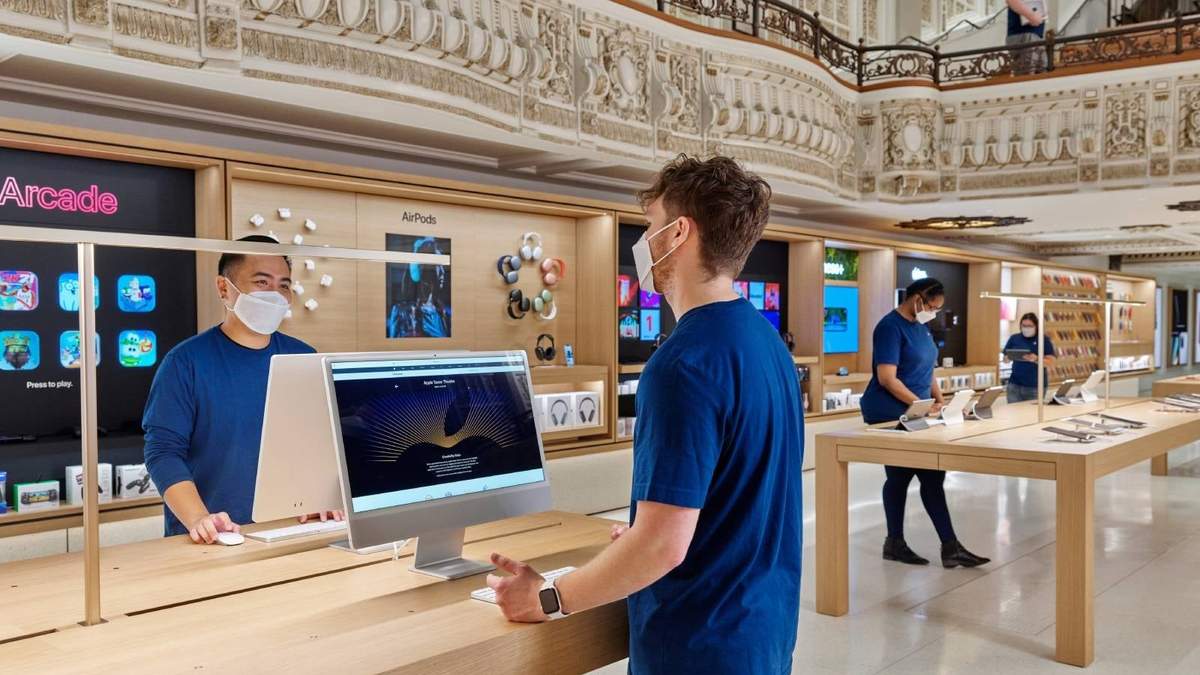 Una de las tiendas de la empresa tecnológica en EU