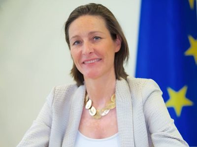 La embajadora de la Unión Europea destacó proyectos energéticos