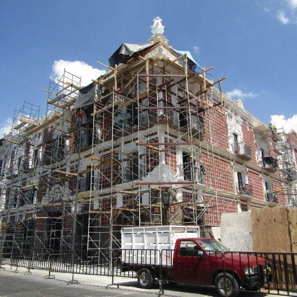 Restauración del Museo Regional Casa de Alfeñique, en Puebla, uno de los inmuebles históricos que resultaron dañados en el sismo del 19 de septiembre de 2017