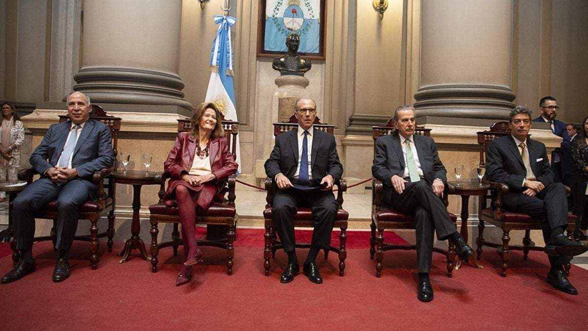 Jueces de la Corte Suprema Argentina. Fuente: (Twitter)