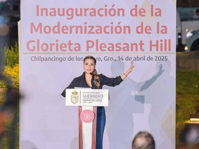 Evelyn Salgado inauguró la remodelación de una avenida y glorieta; el gobierno invirtió 23.3 mdp