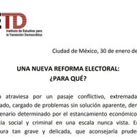 IETD llama a un debate racional y riguroso sobre una posible reforma electoral