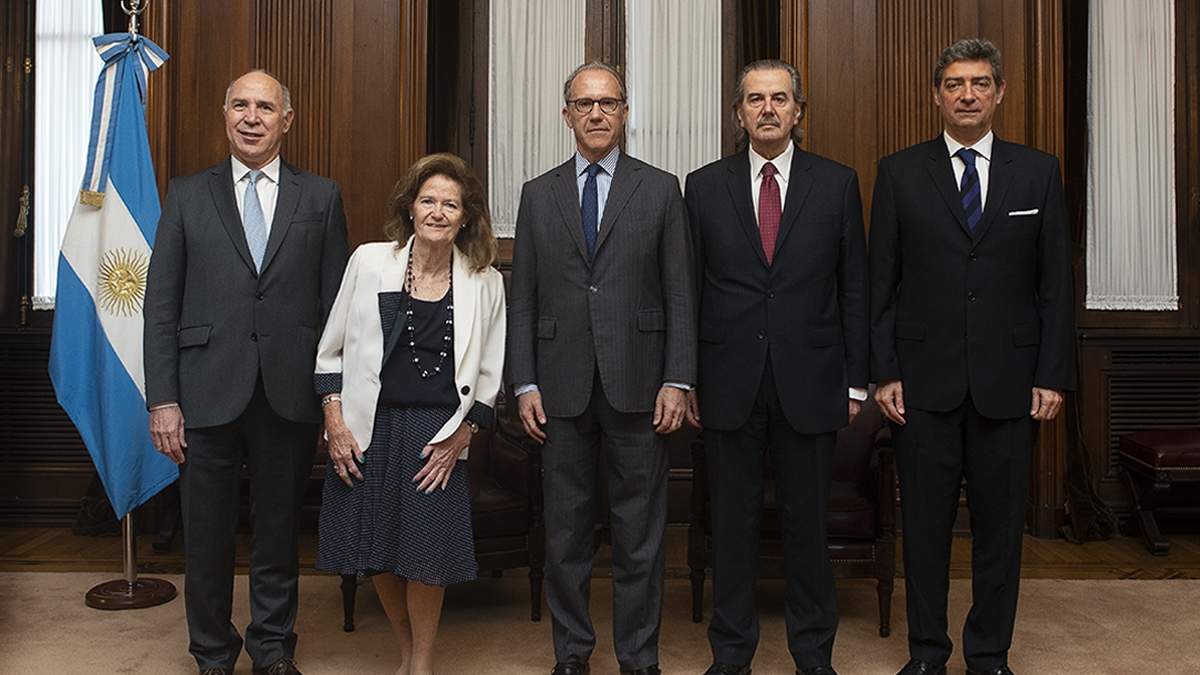 Los cinco jueces de la Corte Suprema. Fuente: (Twitter)