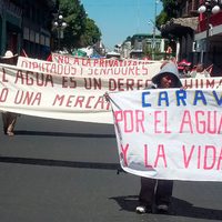 Pobladores piden al Congreso de Puebla frenar la privatización del agua