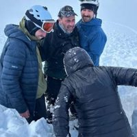 Rescate de una pareja que quedó atrapada tras una avalancha en Ushuaia